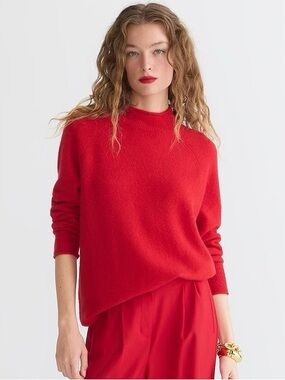 J. Crew | Rollneck Sweater Supersoft Yarn Red Size XS
